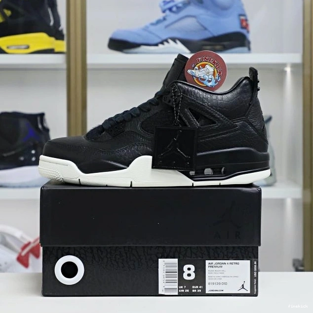 4 Air ponyhair black retro Jordan Jordan 0830